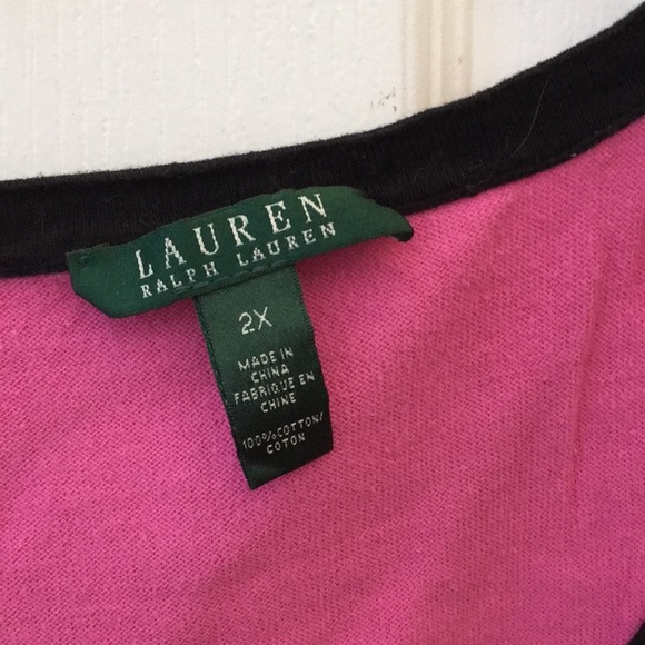 LADIES’ Lauren Ralph Lauren Cotton Knit Tank Top (2X) - Picture 4 of 4
